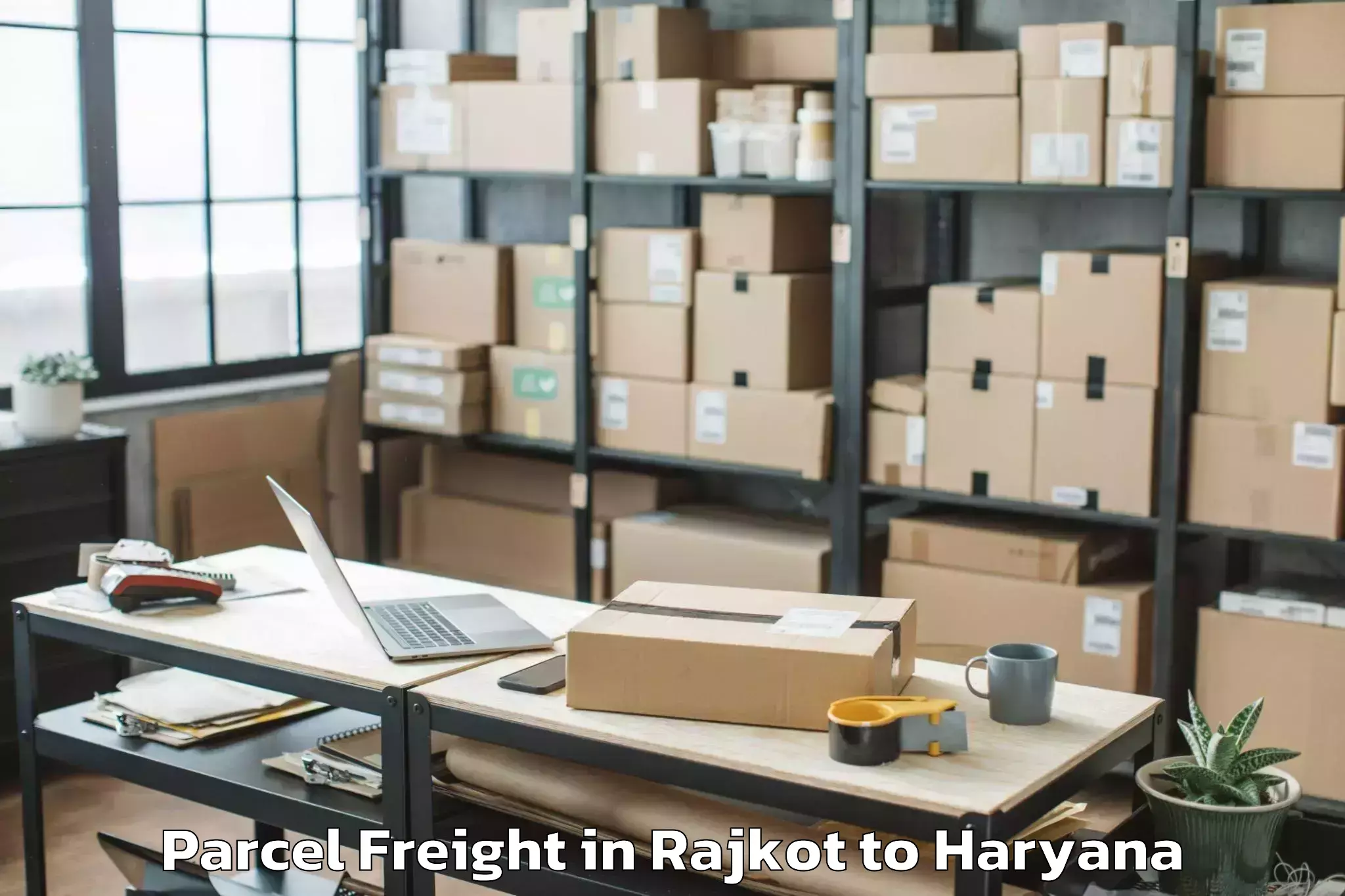 Reliable Rajkot to Jagan Nath University Jhajjar Parcel Freight